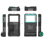 Custodia protettiva impermeabile per immersione di seconda generazione RedPepper, Black + Blue, Black + Orange, Black + Green, Black