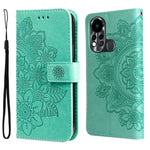 Custodia per telefono in pelle con flip in rilievo con fiori a 7 petali, For Tecno Camon 18/18P, For Tecno Camon 18 Premier, For Infinix Hot 11S, For OPPO Realme C31 4G
