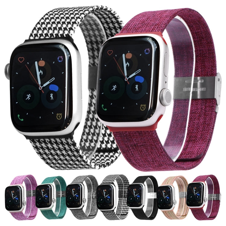 Cinturino in tessuto per Apple Watch Series, 7 41mm / 6&SE&5&4 40mm / 3&2&1 38mm, 7 45mm / 6&SE&5&4 44mm / 3&2&1 42mm