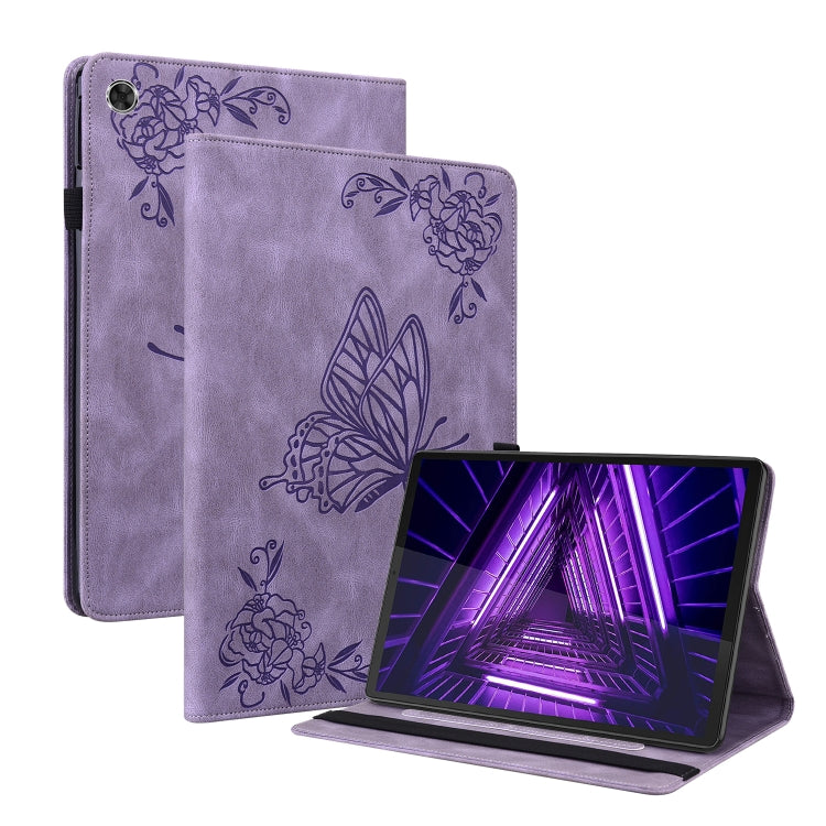 Custodia per tablet in pelle goffrata fiore di farfalla, For Lenovo M10 Plus 10.3 TB-X606F/TB-X606X, For Lenovo Tab M10 TB-X605L/X605F, For Lenovo Tab M8 HD / M8 FHD, For Lenovo Tab M10 HD 2nd Gen TB-X306X/TB-X306F