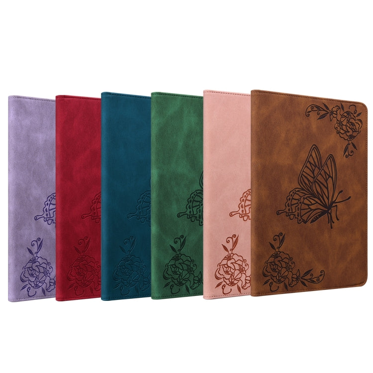 Custodia per tablet in pelle goffrata fiore di farfalla, For Lenovo M10 Plus 10.3 TB-X606F/TB-X606X, For Lenovo Tab M10 TB-X605L/X605F, For Lenovo Tab M8 HD / M8 FHD, For Lenovo Tab M10 HD 2nd Gen TB-X306X/TB-X306F