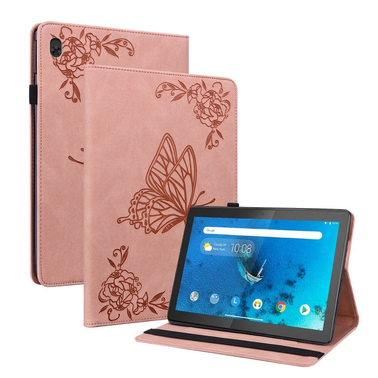 Custodia per tablet in pelle goffrata fiore di farfalla, For Lenovo M10 Plus 10.3 TB-X606F/TB-X606X, For Lenovo Tab M10 TB-X605L/X605F, For Lenovo Tab M8 HD / M8 FHD, For Lenovo Tab M10 HD 2nd Gen TB-X306X/TB-X306F