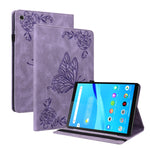 Custodia per tablet in pelle goffrata fiore di farfalla, For Lenovo M10 Plus 10.3 TB-X606F/TB-X606X, For Lenovo Tab M10 TB-X605L/X605F, For Lenovo Tab M8 HD / M8 FHD, For Lenovo Tab M10 HD 2nd Gen TB-X306X/TB-X306F