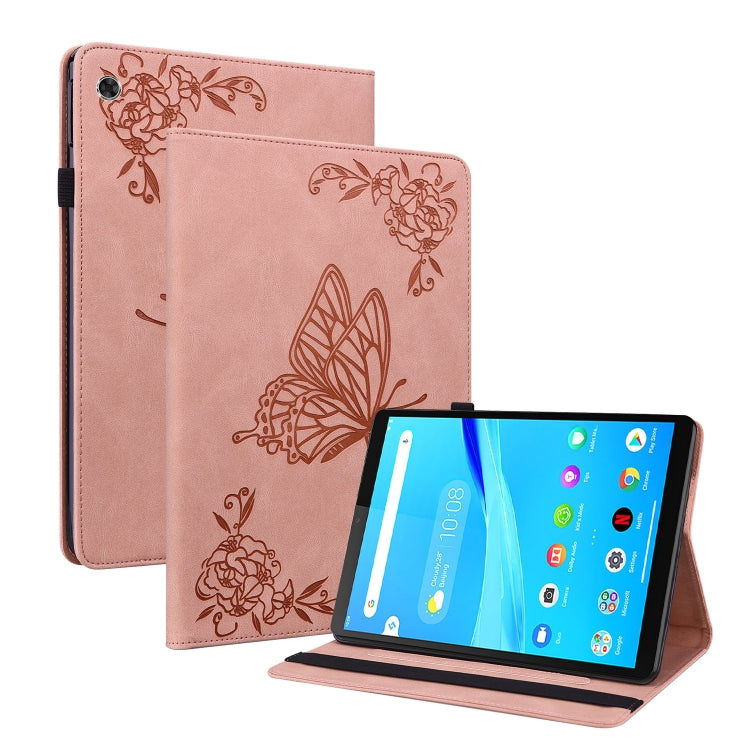 Custodia per tablet in pelle goffrata fiore di farfalla, For Lenovo M10 Plus 10.3 TB-X606F/TB-X606X, For Lenovo Tab M10 TB-X605L/X605F, For Lenovo Tab M8 HD / M8 FHD, For Lenovo Tab M10 HD 2nd Gen TB-X306X/TB-X306F