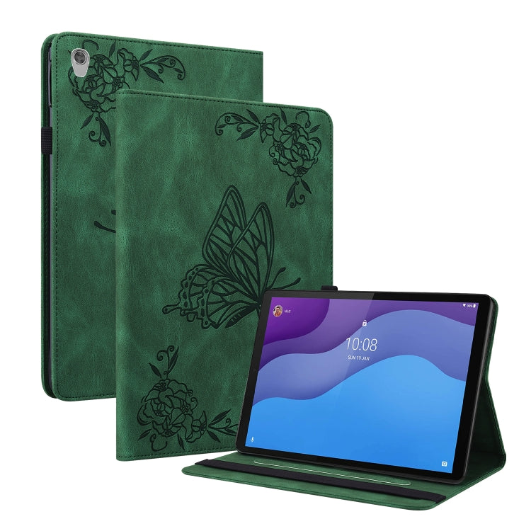 Custodia per tablet in pelle goffrata fiore di farfalla, For Lenovo M10 Plus 10.3 TB-X606F/TB-X606X, For Lenovo Tab M10 TB-X605L/X605F, For Lenovo Tab M8 HD / M8 FHD, For Lenovo Tab M10 HD 2nd Gen TB-X306X/TB-X306F