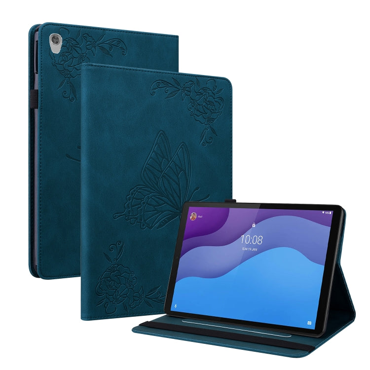 Custodia per tablet in pelle goffrata fiore di farfalla, For Lenovo M10 Plus 10.3 TB-X606F/TB-X606X, For Lenovo Tab M10 TB-X605L/X605F, For Lenovo Tab M8 HD / M8 FHD, For Lenovo Tab M10 HD 2nd Gen TB-X306X/TB-X306F
