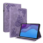 Custodia per tablet in pelle goffrata fiore di farfalla, For Lenovo M10 Plus 10.3 TB-X606F/TB-X606X, For Lenovo Tab M10 TB-X605L/X605F, For Lenovo Tab M8 HD / M8 FHD, For Lenovo Tab M10 HD 2nd Gen TB-X306X/TB-X306F