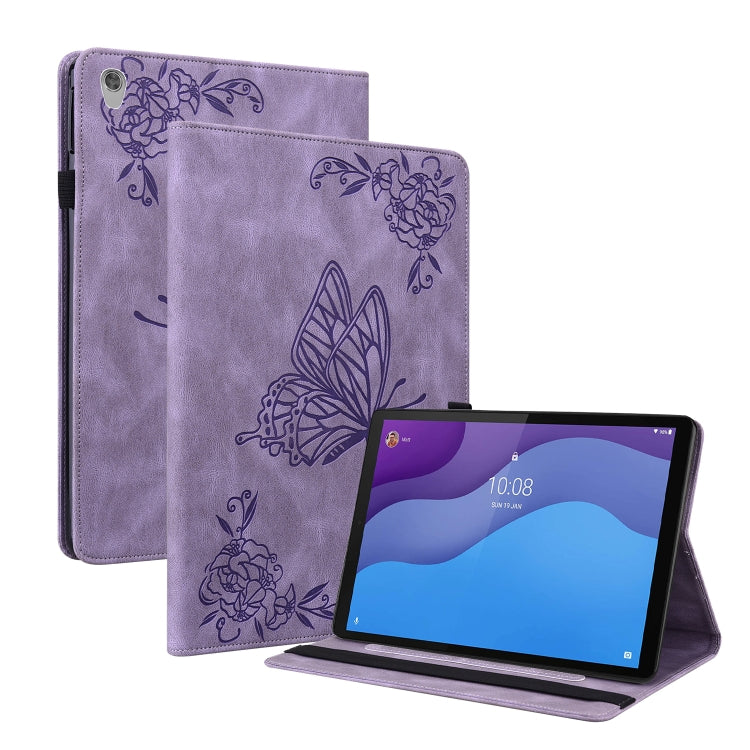 Custodia per tablet in pelle goffrata fiore di farfalla, For Lenovo M10 Plus 10.3 TB-X606F/TB-X606X, For Lenovo Tab M10 TB-X605L/X605F, For Lenovo Tab M8 HD / M8 FHD, For Lenovo Tab M10 HD 2nd Gen TB-X306X/TB-X306F