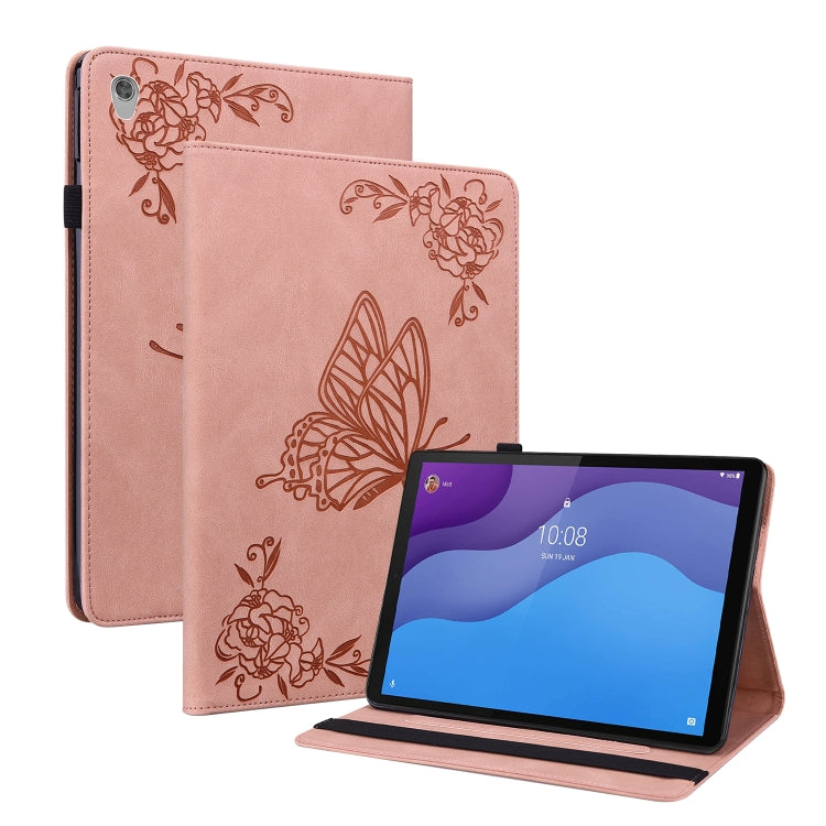Custodia per tablet in pelle goffrata fiore di farfalla, For Lenovo M10 Plus 10.3 TB-X606F/TB-X606X, For Lenovo Tab M10 TB-X605L/X605F, For Lenovo Tab M8 HD / M8 FHD, For Lenovo Tab M10 HD 2nd Gen TB-X306X/TB-X306F