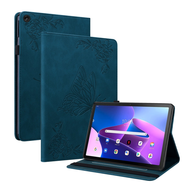 Custodia per tablet in pelle goffrata fiore di farfalla, For Lenovo Tab M10 Plus 10.6 3rd Gen, For Lenovo Tab P11 TB-J606F