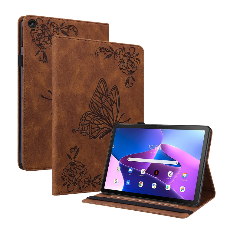 Custodia per tablet in pelle goffrata fiore di farfalla, For Lenovo Tab M10 Plus 10.6 3rd Gen, For Lenovo Tab P11 TB-J606F
