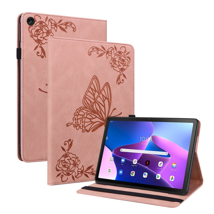 Custodia per tablet in pelle goffrata fiore di farfalla, For Lenovo Tab M10 Plus 10.6 3rd Gen, For Lenovo Tab P11 TB-J606F