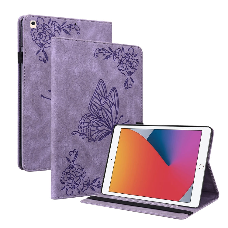 Custodia per tablet in pelle goffrata fiore di farfalla, For iPad 9.7 inch 2017 / 2018, For iPad 10.2 2021&2020&2019 / Air 2019, For iPad mini 2024 / mini 6, For iPad mini 2019 / 4 / 3 / 2 / 1