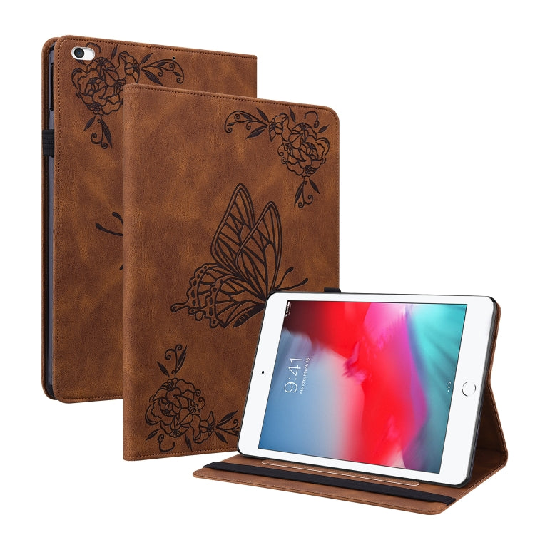 Custodia per tablet in pelle goffrata fiore di farfalla, For iPad 9.7 inch 2017 / 2018, For iPad 10.2 2021&2020&2019 / Air 2019, For iPad mini 2024 / mini 6, For iPad mini 2019 / 4 / 3 / 2 / 1