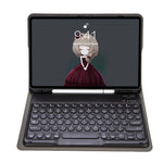YA08B Custodia in pelle per tastiera Bluetooth con cappuccio rotondo in pelle di agnello, For Samsung Galaxy Tab A8 10.5 2021 SM-X200 / SM-X205, For Samsung Galaxy Tab S8 11 inch SM-X700 / SM-X706 & S7 11 inch SM-X700 / SM-T875