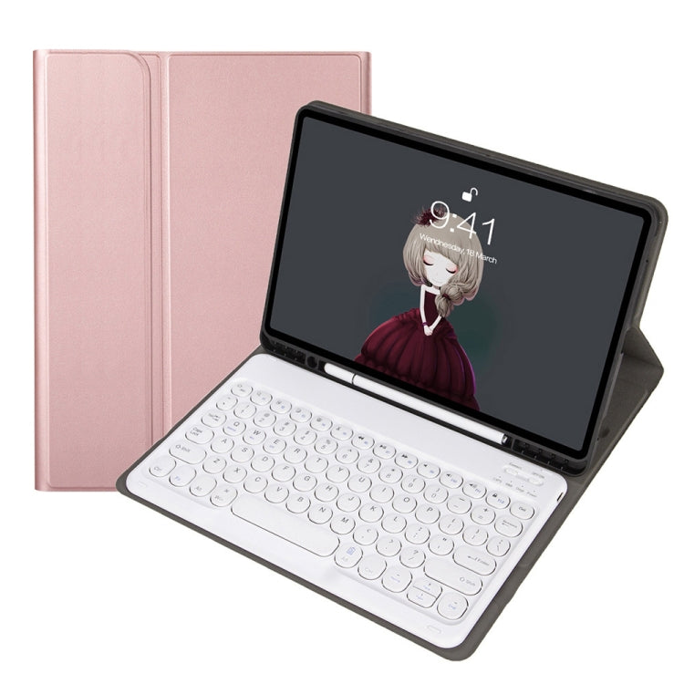 YA08B Custodia in pelle per tastiera Bluetooth con cappuccio rotondo in pelle di agnello, For Samsung Galaxy Tab A8 10.5 2021 SM-X200 / SM-X205, For Samsung Galaxy Tab S8 11 inch SM-X700 / SM-X706 & S7 11 inch SM-X700 / SM-T875