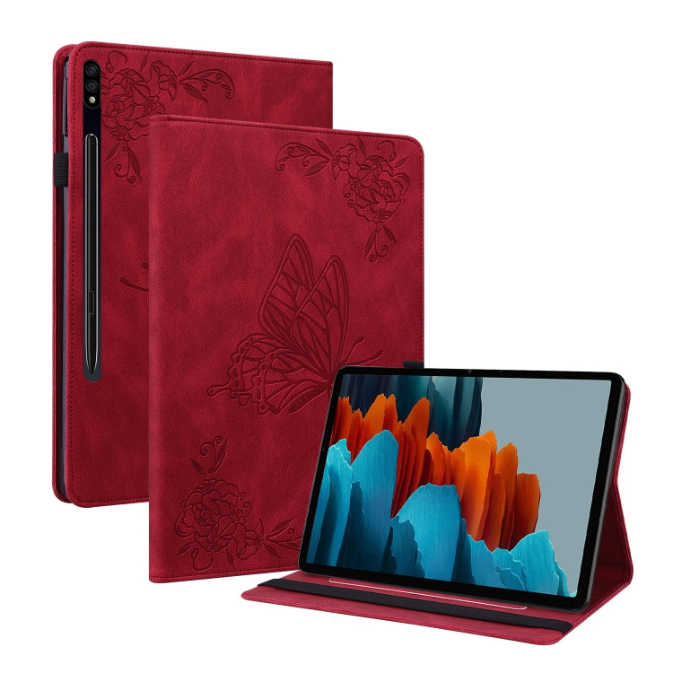 Custodia per tablet in pelle goffrata fiore di farfalla, For Samsung Galaxy Tab A7 10.4 2020 SM-T500/T505, For Samsung Galaxy Tab A7 Lite T220/T225, For Samsung Galaxy Tab S7 11 inch T870/SM-T875, For Samsung Tab S6 Lite SM-P610/SM-P615
