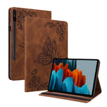 Custodia per tablet in pelle goffrata fiore di farfalla, For Samsung Galaxy Tab A7 10.4 2020 SM-T500/T505, For Samsung Galaxy Tab A7 Lite T220/T225, For Samsung Galaxy Tab S7 11 inch T870/SM-T875, For Samsung Tab S6 Lite SM-P610/SM-P615