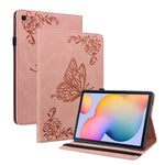 Custodia per tablet in pelle goffrata fiore di farfalla, For Samsung Galaxy Tab A7 10.4 2020 SM-T500/T505, For Samsung Galaxy Tab A7 Lite T220/T225, For Samsung Galaxy Tab S7 11 inch T870/SM-T875, For Samsung Tab S6 Lite SM-P610/SM-P615