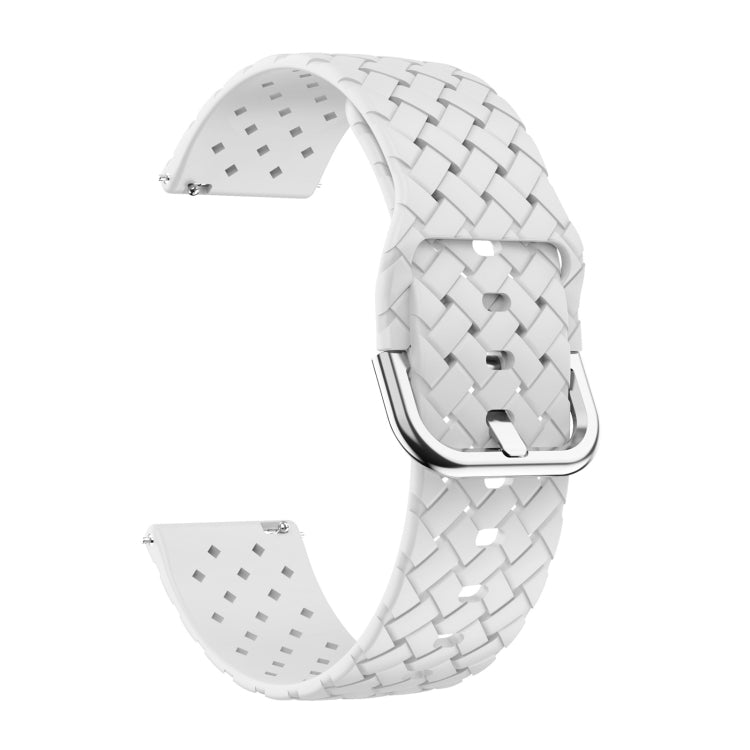 Cinturino in silicone con trama intrecciata, For Samsung Galaxy Watch4 40/44mm, For Samsung Galaxy Watch4 Classic 42/46mm