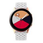 Cinturino in silicone con trama intrecciata, For Samsung Galaxy Watch4 40/44mm, For Samsung Galaxy Watch4 Classic 42/46mm