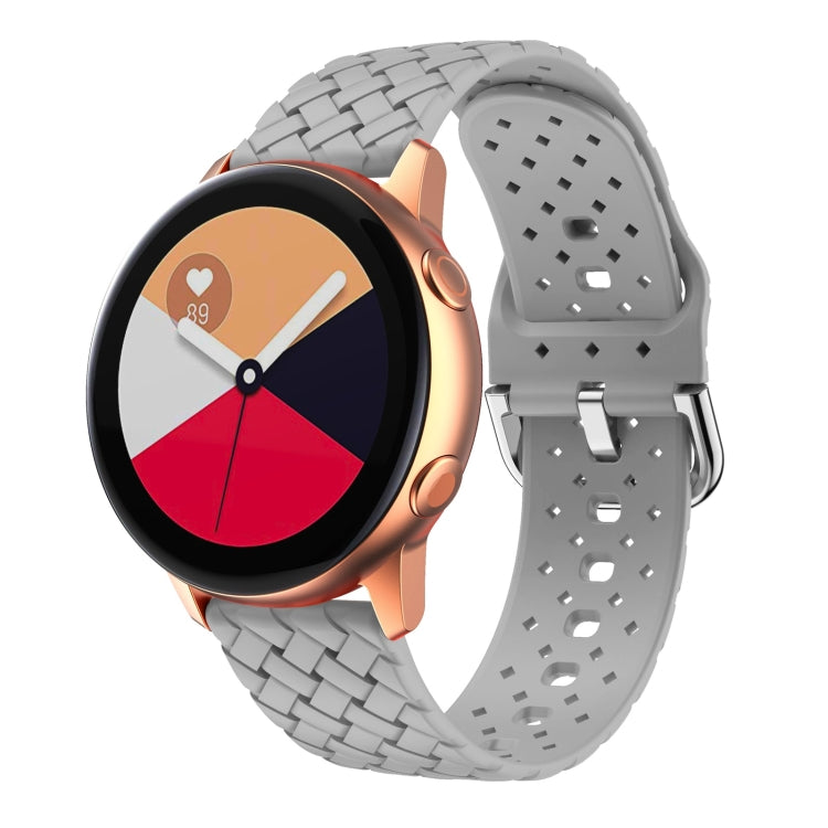 Cinturino in silicone con trama intrecciata, For Samsung Galaxy Watch4 40/44mm, For Samsung Galaxy Watch4 Classic 42/46mm