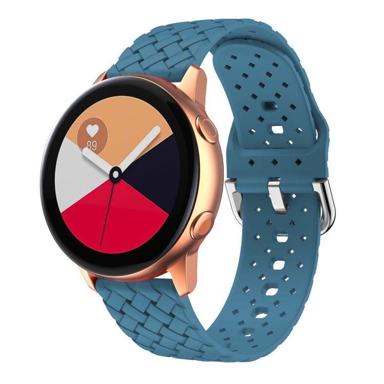 Cinturino in silicone con trama intrecciata, For Samsung Galaxy Watch4 40/44mm, For Samsung Galaxy Watch4 Classic 42/46mm