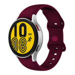 Cinturino in silicone con fibbia a farfalla, For Samsung Galaxy Watch4 Classic 42mm / Watch4 40mm, For Samsung Galaxy Watch4 Classic 46mm / Watch4 44mm, For Samsung  Galaxy Watch4 Classic 46mm / Watch4 44mm                                              ...