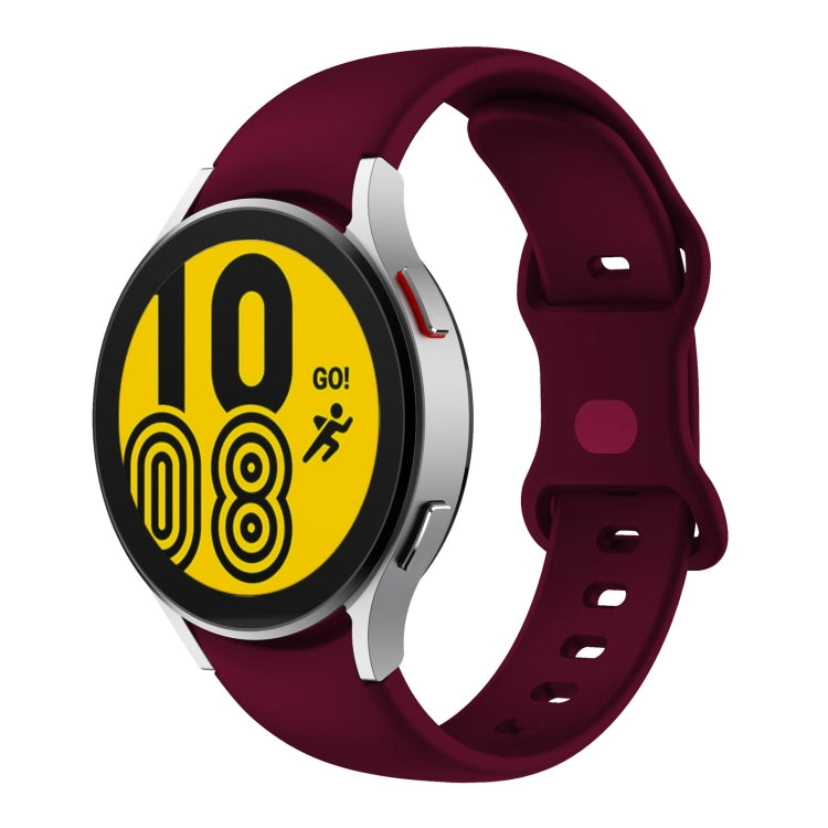 Cinturino in silicone con fibbia a farfalla, For Samsung Galaxy Watch4 Classic 42mm / Watch4 40mm, For Samsung Galaxy Watch4 Classic 46mm / Watch4 44mm, For Samsung  Galaxy Watch4 Classic 46mm / Watch4 44mm                                              ...