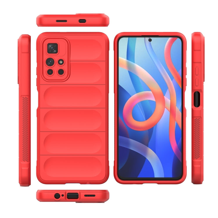 Magic Shield TPU + custodia per telefono in flanella, For Xiaomi Redmi Note 11 5G Chinese Version, For Xiaomi Redmi Note 11 Pro 5G Chinese