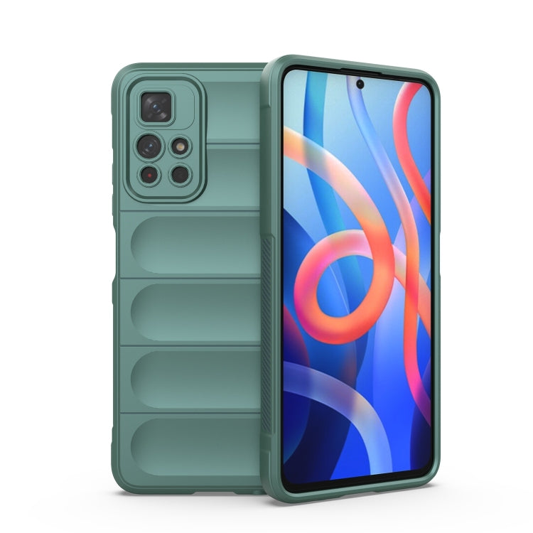 Magic Shield TPU + custodia per telefono in flanella, For Xiaomi Redmi Note 11 5G Chinese Version, For Xiaomi Redmi Note 11 Pro 5G Chinese