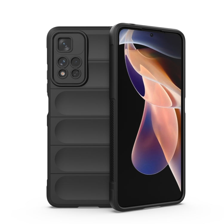 Magic Shield TPU + custodia per telefono in flanella, For Xiaomi Redmi Note 11 5G Chinese Version, For Xiaomi Redmi Note 11 Pro 5G Chinese