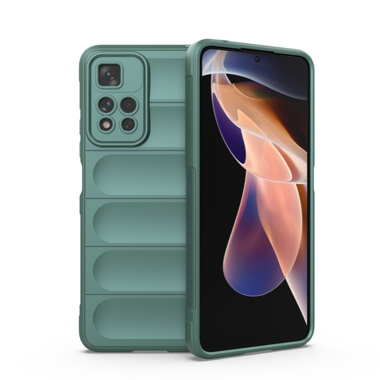 Magic Shield TPU + custodia per telefono in flanella, For Xiaomi Redmi Note 11 5G Chinese Version, For Xiaomi Redmi Note 11 Pro 5G Chinese