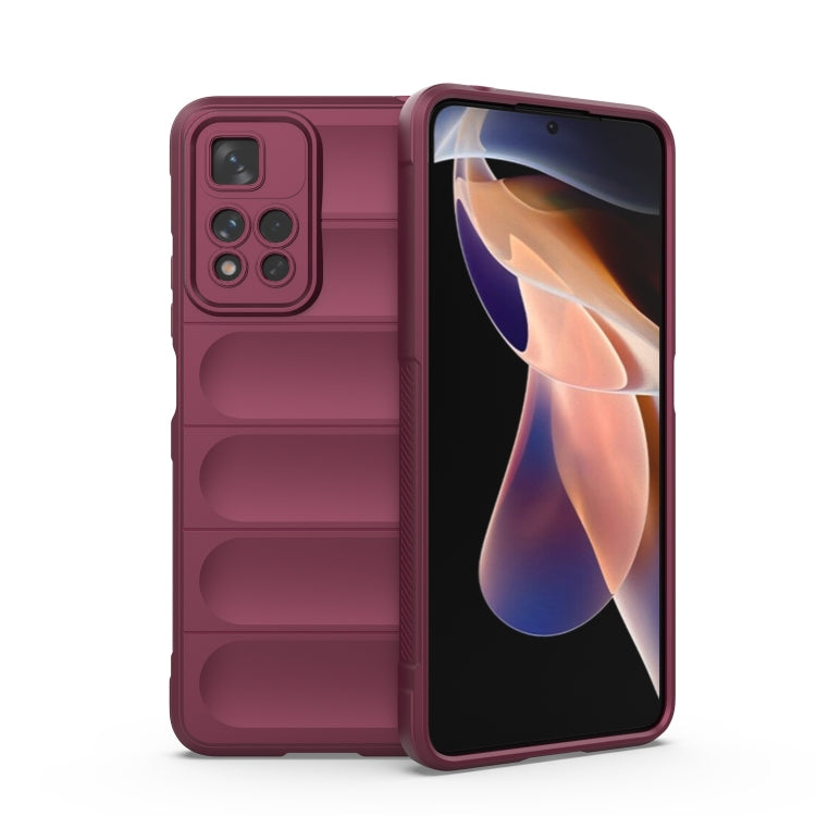 Magic Shield TPU + custodia per telefono in flanella, For Xiaomi Redmi Note 11 5G Chinese Version, For Xiaomi Redmi Note 11 Pro 5G Chinese