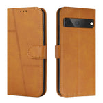Custodia per telefono in pelle con fibbia in pelle di vitello cucita, For Google Pixel 7, For Google Pixel 7 Pro, For Motorola Moto G Stylus 2022 4G, For Motorola Moto G Stylus 2022 5G