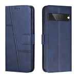 Custodia per telefono in pelle con fibbia in pelle di vitello cucita, For Google Pixel 7, For Google Pixel 7 Pro, For Motorola Moto G Stylus 2022 4G, For Motorola Moto G Stylus 2022 5G