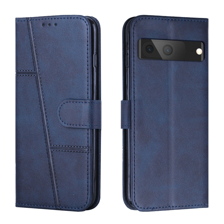 Custodia per telefono in pelle con fibbia in pelle di vitello cucita, For Google Pixel 7, For Google Pixel 7 Pro, For Motorola Moto G Stylus 2022 4G, For Motorola Moto G Stylus 2022 5G