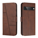 Custodia per telefono in pelle con fibbia in pelle di vitello cucita, For Google Pixel 7, For Google Pixel 7 Pro, For Motorola Moto G Stylus 2022 4G, For Motorola Moto G Stylus 2022 5G