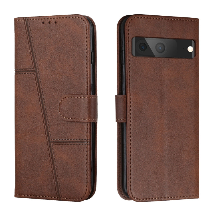Custodia per telefono in pelle con fibbia in pelle di vitello cucita, For Google Pixel 7, For Google Pixel 7 Pro, For Motorola Moto G Stylus 2022 4G, For Motorola Moto G Stylus 2022 5G