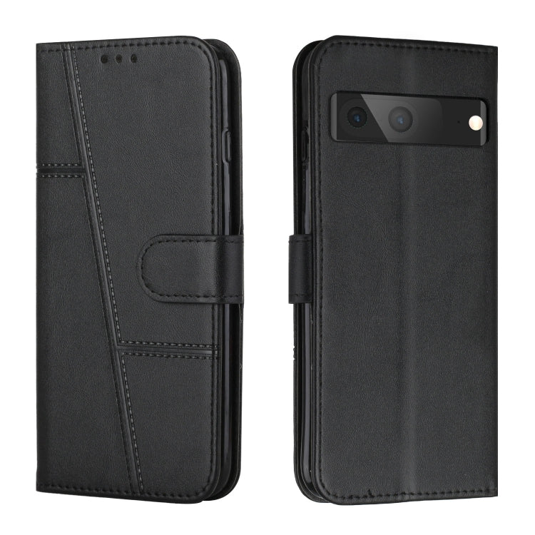 Custodia per telefono in pelle con fibbia in pelle di vitello cucita, For Google Pixel 7, For Google Pixel 7 Pro, For Motorola Moto G Stylus 2022 4G, For Motorola Moto G Stylus 2022 5G
