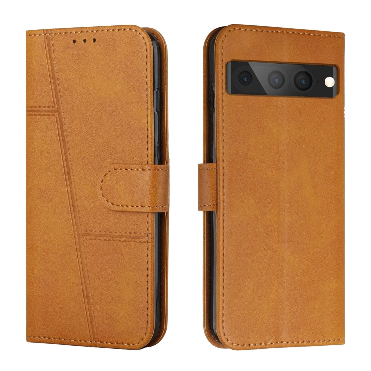 Custodia per telefono in pelle con fibbia in pelle di vitello cucita, For Google Pixel 7, For Google Pixel 7 Pro, For Motorola Moto G Stylus 2022 4G, For Motorola Moto G Stylus 2022 5G