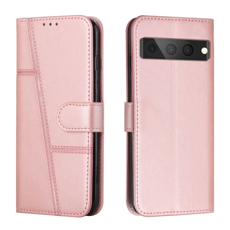 Custodia per telefono in pelle con fibbia in pelle di vitello cucita, For Google Pixel 7, For Google Pixel 7 Pro, For Motorola Moto G Stylus 2022 4G, For Motorola Moto G Stylus 2022 5G