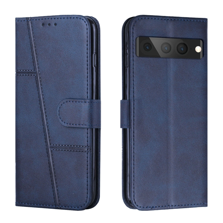 Custodia per telefono in pelle con fibbia in pelle di vitello cucita, For Google Pixel 7, For Google Pixel 7 Pro, For Motorola Moto G Stylus 2022 4G, For Motorola Moto G Stylus 2022 5G