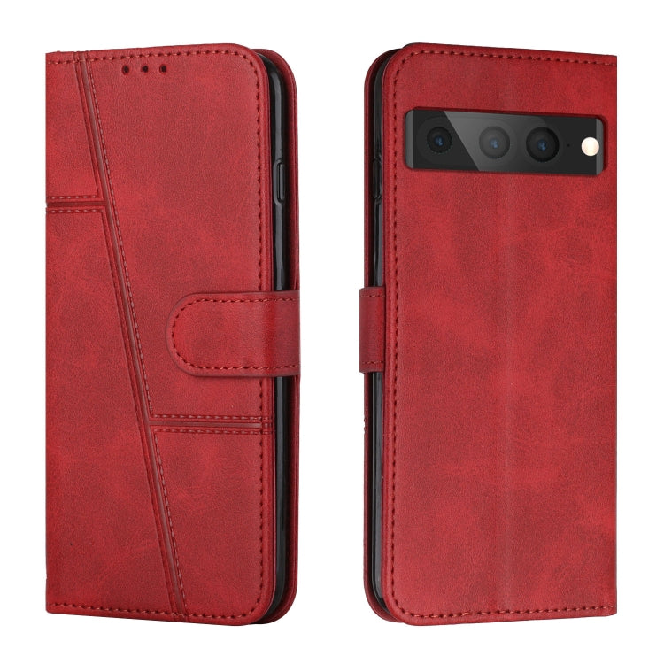Custodia per telefono in pelle con fibbia in pelle di vitello cucita, For Google Pixel 7, For Google Pixel 7 Pro, For Motorola Moto G Stylus 2022 4G, For Motorola Moto G Stylus 2022 5G