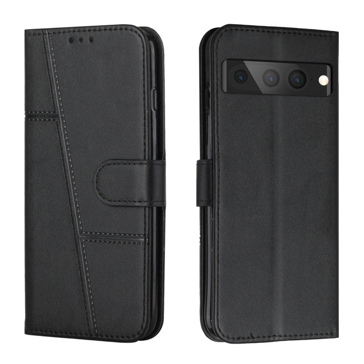 Custodia per telefono in pelle con fibbia in pelle di vitello cucita, For Google Pixel 7, For Google Pixel 7 Pro, For Motorola Moto G Stylus 2022 4G, For Motorola Moto G Stylus 2022 5G