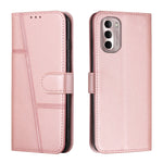 Custodia per telefono in pelle con fibbia in pelle di vitello cucita, For Google Pixel 7, For Google Pixel 7 Pro, For Motorola Moto G Stylus 2022 4G, For Motorola Moto G Stylus 2022 5G