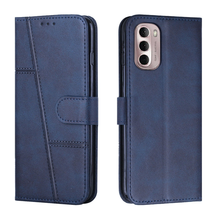 Custodia per telefono in pelle con fibbia in pelle di vitello cucita, For Google Pixel 7, For Google Pixel 7 Pro, For Motorola Moto G Stylus 2022 4G, For Motorola Moto G Stylus 2022 5G