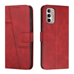 Custodia per telefono in pelle con fibbia in pelle di vitello cucita, For Google Pixel 7, For Google Pixel 7 Pro, For Motorola Moto G Stylus 2022 4G, For Motorola Moto G Stylus 2022 5G