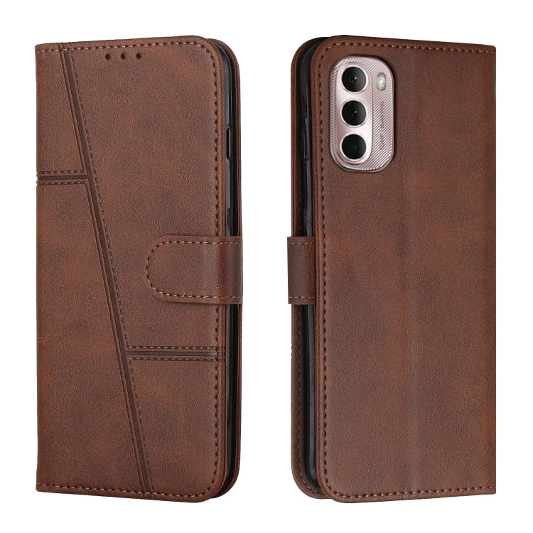 Custodia per telefono in pelle con fibbia in pelle di vitello cucita, For Google Pixel 7, For Google Pixel 7 Pro, For Motorola Moto G Stylus 2022 4G, For Motorola Moto G Stylus 2022 5G