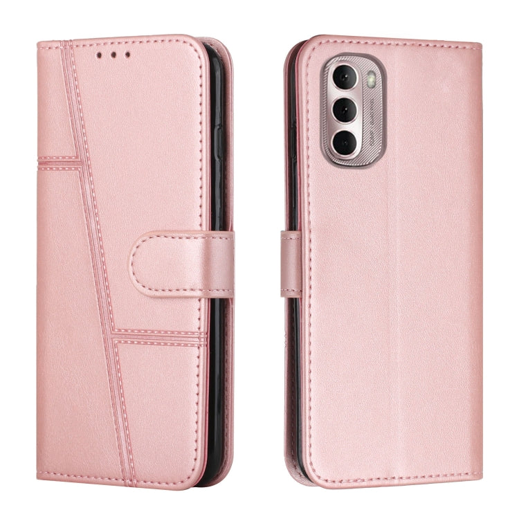 Custodia per telefono in pelle con fibbia in pelle di vitello cucita, For Google Pixel 7, For Google Pixel 7 Pro, For Motorola Moto G Stylus 2022 4G, For Motorola Moto G Stylus 2022 5G